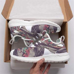 Designer tullskor diy för män kvinnor män tränare sport gai sneakers sko anpassade grossistfärg51