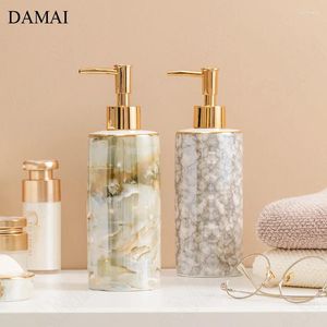 Dispermato di sapone liquido Cicchia dorata creatività ceramica dipinta di ghiaccio dipinto bottiglia shampoo el bagni accessori decorativi