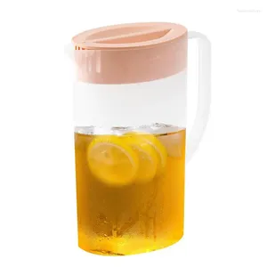 Hüftflächen Juice Pitcher mit Deckel Kaltkessel Kühlschrank Haushalt Limonade Flasche ICED Getränkespender Container V Ausgabe