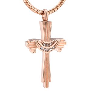 IJD12232 Rose Gold Cremation Biżuteria Urna Urna Trumna dla bliskich Ashes Peepsake Biżuteria 316L stal nierdzewna 261o