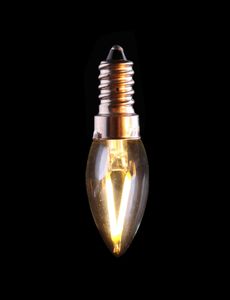 Edison C7 estilo 1W LED vintage Bulbo super quente 2200K E12 E14 Candelabra Base Retro Night Lamp5451991