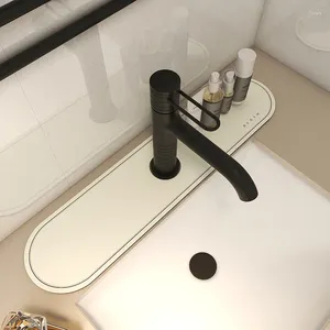 Banyo Passası Musluk Drenaj Mat Hızlı Kurutma Kava Dayanıklı Su geçirmez Banyo Lavabo Tezgah Emici