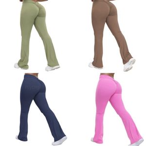 Mid-waist hip-lift fitness suit womens slim yoga bell-shaped pants running exercise fast-dry exercise yoga pants