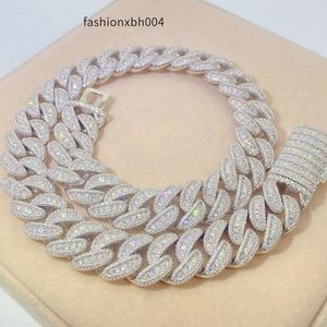 Anhänger Halsketten Pass Diamond Tester Cuban Link Halskette für benutzerdefinierte Anhänger 18mm Hip Hop Männer Schmuck große Halsketten VVS Moissanit Kubaner Kette kostenlos Versand