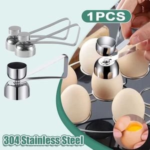304 Metal Yumurta Yumurta Açıcı Kesici Çift Kafa Topper Kabuk Haşlanmış Ham Yaratıcı Mutfak Araçları 240407