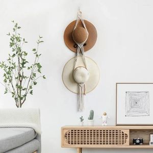 Tapisserier Creative Decoration Hanging Hat Storage Hanger Cotton Rep Handwoven Tapestry Wall