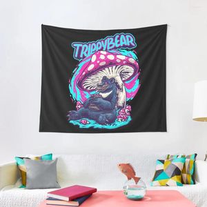 Tapestries TRIPPY BEAR Tapestry Christmas Decoration Wall Coverings