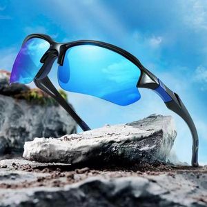 Güneş Gözlüğü Anti-UV Fishing Eyewear Hafif Polarize Sporlar Burun pediyle bisiklete binmek için taşınabilir güneş