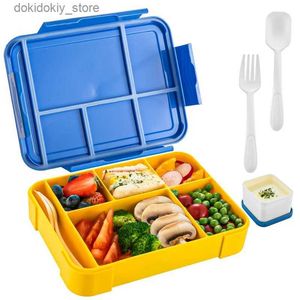 Pudełka bento pudełka na lunch dla dzieci dzieci wgniewane w komorach sałatki owocowe pudełka robocze mikrofalowe pudełka bento narzędzia kuchenne l49