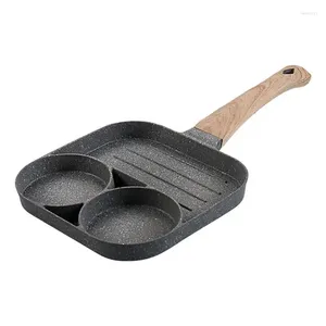 Pannor Breakfast Pan Non Stick Egg Cooking Pot Hållbar förtjockad omelett Kök Tillbehör för Home Store Restaurant