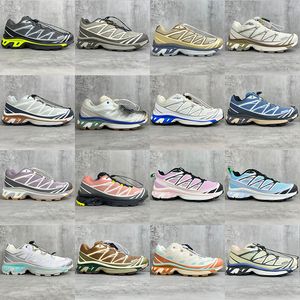 Designer Outdoor Various Terrain Hiking Shoes Skyline Capsule Series XT-6 Madder Mocha Mousse Low Cut Urban Off-Road Breathable Casual Sports Shoes Size 35-46