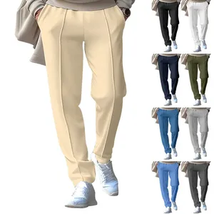 Herrenhosenanzug Hosen Frühling Herbst Feste Farbe Gerade Business Casual Golf Light Luxus Drawess