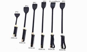 Massagem 3060cm Black PU Couro Patdle Paddle longo Flerte de flerte BDSM Brinquedos sexuais de flagger para mulheres para mulheres adultos SM Games9943028