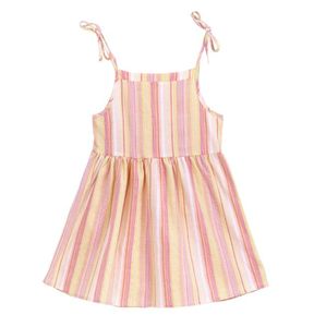 女の子のドレス夏のノースリーブドレスコットンファッション甘いスタイルプリンセスドレスフラワーキッズ服1〜4年