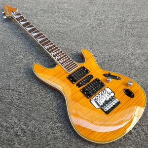 Gitarre HM 0316 Stil Goldener Farbe E -Gitarre Rosenholz Fingerbrett Mahagoni -Körper für professionelle Versand