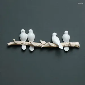 Ganchos criativos de escultura de pássaros de pássaros