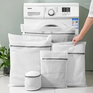 Laundry Bags 2PCS White Protective Clothing Dag Cleaning Bra Underwear Anti Deformation