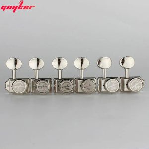 Guitar Guyker Vintage Nickel/Chrome Lock String Tuners Electric Guitar Machine Heads Tuners för St TL Guitar Tuning Pegs