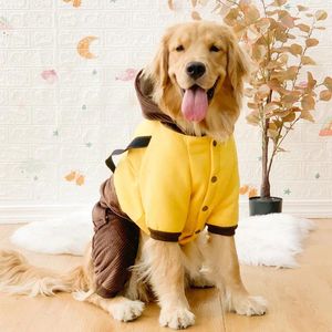 Vestiti abbigliamento per cani a quattro zampe autunno e inverno anti -capelli per la perdita di peli in cani di grandi dimensioni grandi addensati