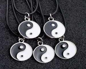 Lot 10PCS Fashion Women Men039s Taoism Tai Chi Yin Yang Charms Naszyjnik When HJ086799970