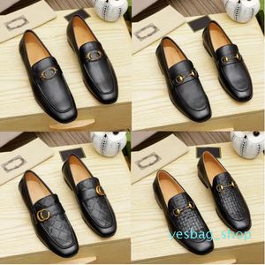 Men Loafers Luxurious Designers Shoes Genuine Leather Brown black Mens Casual Designer Dress Shoes Slip On Wedding Shoe with box