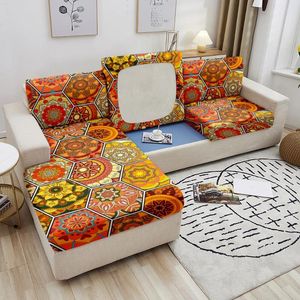 Stol täcker mandala tryck soffa säte kudde täcker bohemisk stil soffa