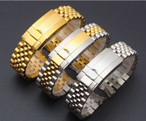 Titta på band 20mm Hight Quality Watchband för Oys GM Dat Metal Strap Rostfritt stål Armband Fashion Accessories