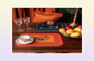 Tasarım Paspasları PVC Yalıtım Placemats Moda Isıya Dayanıklı Soygun Suya Geçirmez Ped Lüks Coasters Yemek Masa Dekorasyon Ev T9134878