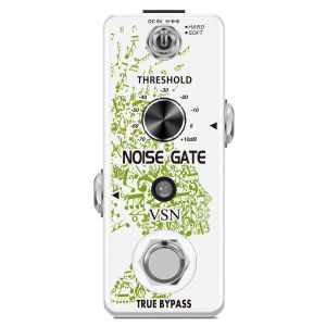 Chitarra vsn lef319 rumota rumore gate pedal rumore killer pediali effetti di soppressione del rumore per chitarra elettrica soft 2 modalità