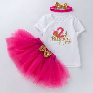 Amazon Children's Clothing、女の赤ちゃん2歳の漫画プリント半袖Tシャツ、プリンセススカートセット