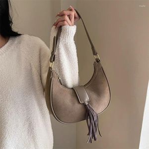Axelväskor vintage kvinnors handväskor trend 2024 koreansk pu läder tygväska för kvinna högkvalitativ modedesigner kvinnlig shoppare