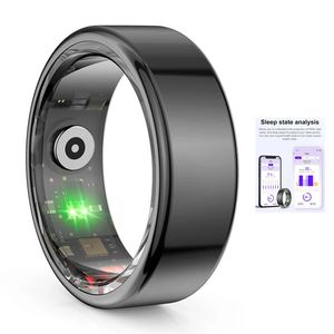 Smart Ring Military Grade Steel Shell Health Monitoring IP68 3Atm Waterproof Multisport lägen PJÄTT 240415