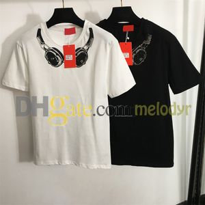 مصمم Tshirt for Women Rhinestone سماعة الرأس المحملات الشارع السيدات Slim T Shirt خطاب جولة رقبة قصيرة الأكمام أعلى