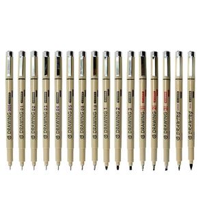 Manga Markers Pens Needle Art Pen Pigment Liner Fast Dry Waterproof Sketching Art Drawing Painting Brush School Supplies