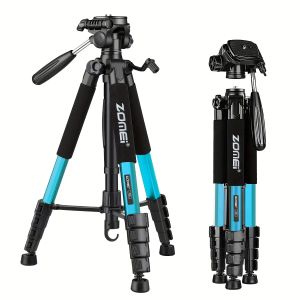 Tripods 187cm Alumínio de alumínio Profissional Photography Stand Câmera Tripé para Canon Nikon Telefone Mobile Projector Webcam Spotting Scopes