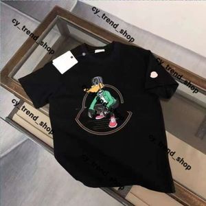 Moncleir Shirt Designer Luxus Männer Frauen Kokosnussbaum Paar Kurzarm T -Shirt Muster Inkjet Graffiti Buchstabe Druck Mode lässig Monclairjacke Tshirt 151