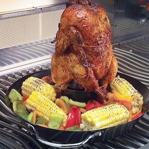 Verktyg kycklinghållare rostfritt stål för Thanksgiving Day rostningsplatta