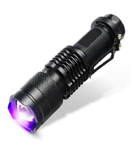 سعر جيد للأشعة فوق البنفسجية مصباح مصباح صغير LED Torch 395NM Blacklight الطول الموجي الضوء البنفسجي UV 9 LED LED LID TORCIA LINTERNA المصباح الألمنيوم 686808