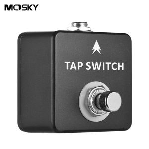 Guitar MOSKY 1/4" TAP SWITCH Guitar Effect Pedal Electric Single Tap Delay Full Metal Accessories Guitar Effect Pedal Instruments