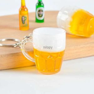 Tornari percorsi di portata divertenti simulazione di birra tazza topino in miniatura in miniatura a sospensione per uomo da donna coppia binalco