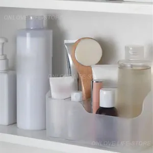 Aufbewahrungsboxen Spiegelschrank Organizer Sparen Sie Platz hochwertiges Badezimmer Waschtisch Kosmetik Mode Make -up Box