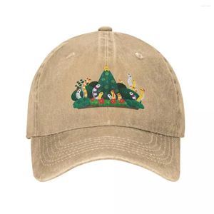 Ball Caps Christmas Garden Eel Cowboy Hat Rugby Sunhat Women Men's