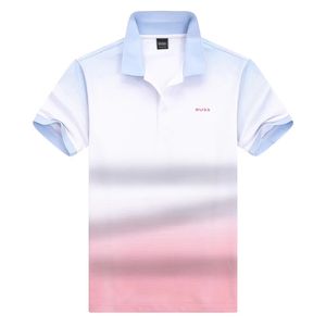 Erkek Tasarımcı Giyim Erkek Tişört Polos Gömlek 2024 Moda Markası Bos Yaz İş Çınlama Sporları T-shirt Çalışan Açık Kısa Kollu Spor Giyim