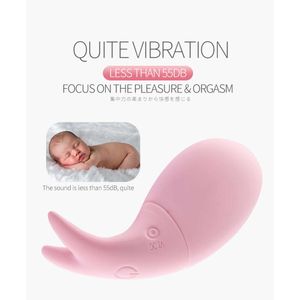 Pesce di uova vibriale femmina silenziosa silenzioso indossabile mini wireless telecomandazione che flirtare giocattoli sexy vibratore giocattoli sexy per donne