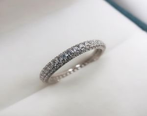 Eternity Promise Ring 925 Silver Micro pave 5A Zircon cz Engagement Wedding Band Rings For Women Jewelry7196017
