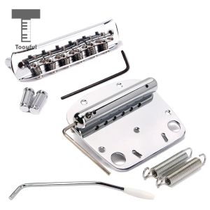 Guitar Exquisite 6 String Guitar Tremolo Bridge Tailpiece Set For Jazzmaster Musical Instrument Guitar Reserve Parts Chrome