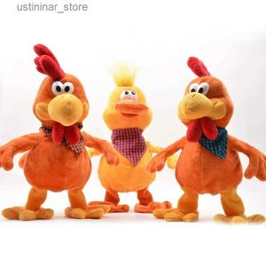 Stuffed Plush Animals Funny Crazy Dancing Singing Doll Cock Duck Frog Electric Chicken Musical Plush Toy Lovely Rooster Noisy Toys for Children L47