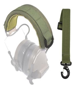 Utomhusprylar Infällbara Molle Earphone -täckning Längd Taktiskt huvudkläder HEADSET JUSTABLE MILITÄRA JAKTITER9564624