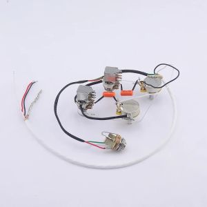 Kablar laddade förhandsrika elektriska gitarrpush Pull Wiring Harness Prewired Kit ( #0407)