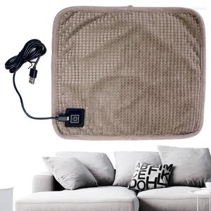 Battaniyeler 30x25cm kanepe TV izlemek için elektrikli ısıtma pedi açık kış mat kapalı bilgisayar sandalye koltuk ısıtmalı yastık battaniye